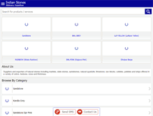 Tablet Screenshot of indian-stones.com